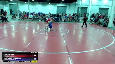 102 lbs Semis & 3rd Wb (16 Team) - Avery Rios, Oklahoma Blue vs Beckett Edstrom, Minnesota Blue