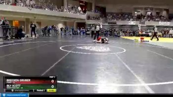 84 lbs Finals (8 Team) - Brecken Gruber, Pierz vs Bly Scott, Worthington