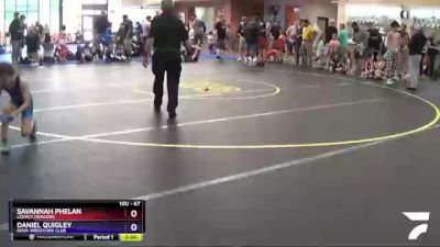 67 lbs Semifinal - Savannah Phelan, Legacy Dragons vs Daniel Quigley, NOVA Wrestling Club