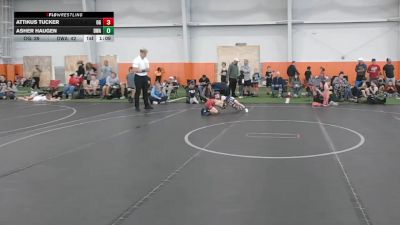 48 lbs Round 3 (8 Team) - Asher Haugen, Donahue WA vs Attikus Tucker, Ohio Gold