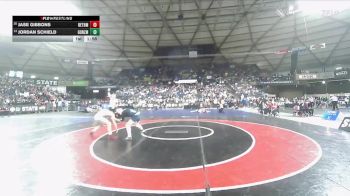 Boys 4A 144 lbs Champ. Round 1 - Jordan Schield, Gonzaga Prep vs Jase Gibbons, Bethel