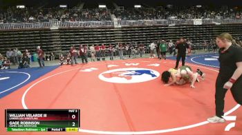 175 lbs Cons. Round 1 - Gage Robinson, Camel Kids Wrestling vs William Velarde Iii, Lander USA Wrestling