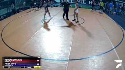 110 lbs Champ Round 1 (16 Team) - Neveah Lavarias, Hawaii vs River Cote, Montana