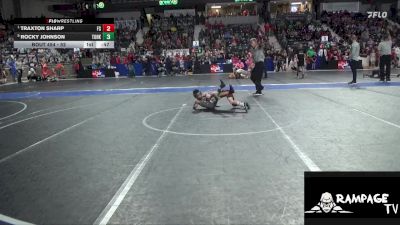 52 lbs Quarterfinal - Traxton Sharp, Fort Scott vs Rocky Johnson, Team Of Hard Knox
