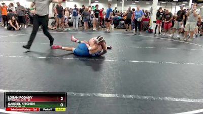 130 lbs Round 4 (6 Team) - Logan Podany, Revolution Elite vs Gabriel Kitchen, Red Devil WC