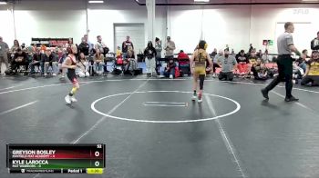52 lbs Round 5 (8 Team) - Kyle LaRocca, Mat Warriors vs Greyson Bosley, Mayfield Mat Academy