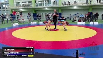 57kg Cons. Semi - Lyla Boylan, Cowichan Valley WC vs Michela Giacomin, Dinos WC