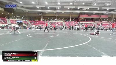 110 lbs Round 3 - Kendry Torres, Team Haysville vs Mikaela West, El Dorado