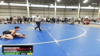 105 lbs 3rd Place Match - Tayson Ramirez, Mountain View Middle School vs Grayson Harwood, Heritage Middle School