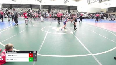 73 lbs Quarterfinal - Colton Stone, Washington Twp vs Walter Cotito, Doughboy