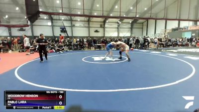 190 lbs Champ. Round 1 - Woodrow Henson, CA vs Pablo Lara, WA