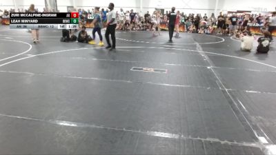 128 lbs Round 3 (4 Team) - Leah Minyard, Backyard Bullies Wrestling Club vs Zuri Mccalpine-ingram, AR-15