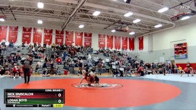 138 lbs Cons. Round 1 - Nick Siniscalchi, Denver East vs Logan Boyd, Farmington