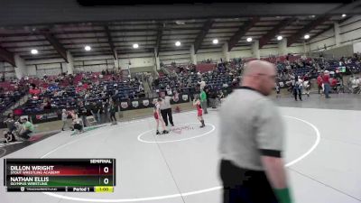 77 lbs Semifinal - Dillon Wright, Stout Wrestling Academy vs Nathan Ellis, Olympus Wrestling