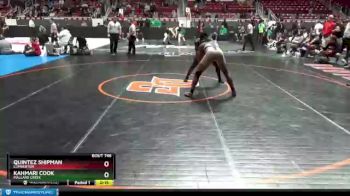 195 lbs 7th Place Match - Quintez Shipman, Lumberton vs Kahmari Cook, Mallard Creek