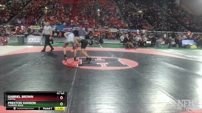 5A 145 lbs Quarterfinal - Preston Hanson, Thunder Ridge vs Gabriel Brown, Capital