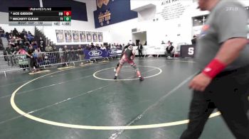 132 lbs Champ. Round 1 - Beckett Clear, Temecula Valley vs Ace Gibson, Simi Valley