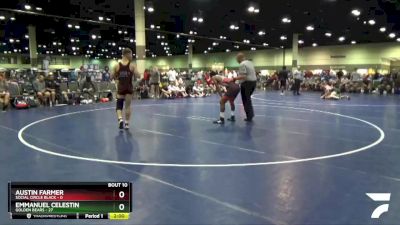 138 lbs Round 4 (6 Team) - Emmanuel Celestin, Golden Bears vs Austin Farmer, Social Circle Black