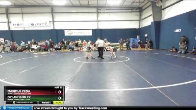 72+ Cons. Round 3 - Dylan Shirley, Hawk Wrestling Club vs Maximus Pena, Small Town Wrestling