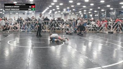 92 lbs Round 2 (10:30am Friday) - Violet Frescoln, Iowa vs Gabrielle Brady, Maryland Gold
