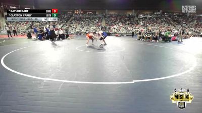 B5A-165 lbs Quarterfinal - Clayton Carey, Guthrie vs Baylor Bart, Coweta