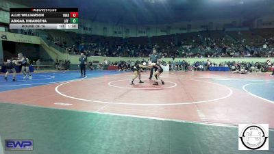 92 lbs Round Of 16 - Allie Williamson, Yukon Middle School Girls vs Abigail Hniangtha, Jay Junior High