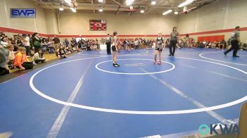 70 lbs Rr Rnd 2 - Kinslee McVey, Honey Badgers Wrestling Club vs Faith Turpin, Harrah Little League Wrestling