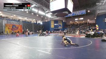 126 lbs Champ. Round 2 - Finnegan O`Brien, Blair Academy vs Dominic Lucian, Salesianum