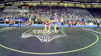 Girls-135 lbs Cons. Round 1 - Vaida Uskilith-Karaja, Bark River-Harris Hs Girls vs Jolene Thompson, Romeo Hs Girls