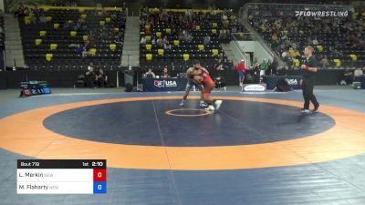 67 kg Quarterfinal - Lenny Merkin, New York Athletic Club vs Morgan Flaharty, New York Athletic Club