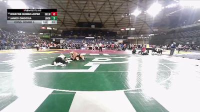 Boys 3A 285 lbs Cons. Round 5 - James Ongosia, Lincoln (Tacoma) vs Dwayne Nunez-Lopez, Shelton