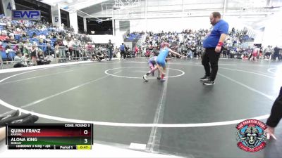 45 lbs Cons. Round 3 - Alona King, Bobcat vs Quinn Franz, Kansas