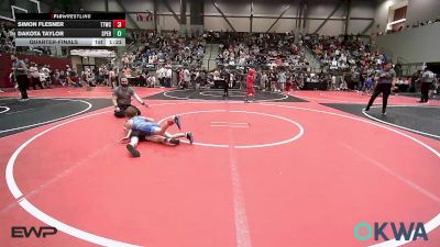 64 lbs Quarterfinal - Simon Flesner, Team Tulsa Wrestling Club vs Dakota Taylor, Sperry Wrestling Club