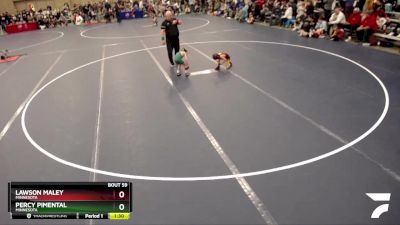 44-47 lbs Cons. Round 2 - Lawson Maley, Minnesota vs Percy Pimental, Minnesota