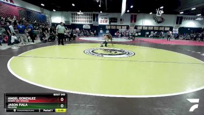 132 lbs Cons. Round 2 - Angel Gonzalez, Desert Hot Springs vs Jason Fiala, Millikan