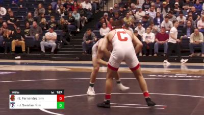 149 lbs Semifinal - Ethan Fernandez, Cornell vs Jude Swisher, Pennsylvania