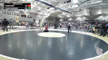 122 lbs Champ. Round 1 - Julian Gonzalez, Lion Of Judah WA vs Logan Tapp, Carnegie Middle School
