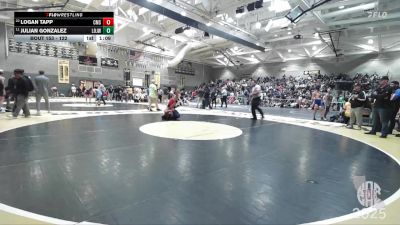 122 lbs Champ. Round 1 - Julian Gonzalez, Lion Of Judah WA vs Logan Tapp, Carnegie Middle School