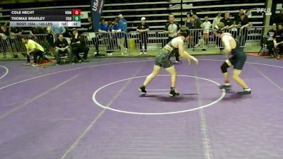 145 lbs Consi Of 4 - Cole Hecht, Vernon PAL vs Thomas Bradley, Fightin Irish Wrestling Club