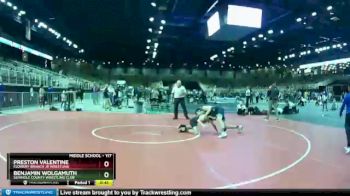 117 lbs 3rd Place Match - Benjamin Wolgamuth, Seminole County Wrestling Club vs Preston Valentine, Flowery Branch Jr Wrestling