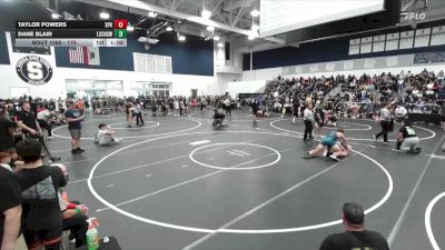 175 lbs Champ. Round 1 - Taylor Powers, Xavier Prep HS vs Dane Blair, La Costa Canyon High School Wrestling
