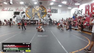 122/129 Round 2 - Ilias Delarosa, Spartans Wrestling Club vs Brooks McDonald, West Forsyth Wrestling Club