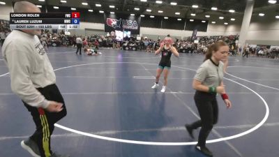 155 lbs Champ. Rd Of 16 - London Rolen, FM Wrestling Club vs Lauren Luzum, Northeast Iowa Wrestling Club