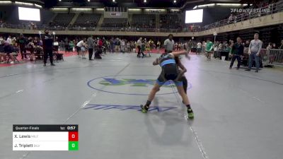 86 lbs Quarterfinal - Xavier Lewis, Milford vs James Triplett, Silver Spring