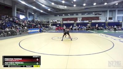 152 lbs Round 3 (3 Team) - Preston Thomas, Middletown Sr HS vs Matthew Merecka, Wantagh Sr High