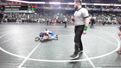 52 lbs 7th Place - Henry Bearbower, Jesup Mat Club vs Cannon Francis, Team Tulsa WC