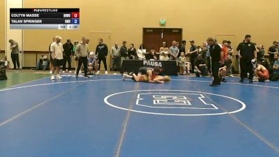 138 lbs Champ. Rd Of 64 - Coltyn Masse, Dirty Den Wrestling Club vs Talan Springer, Grit Mat Club