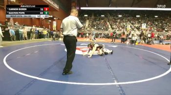 2A-132 lbs Semifinal - Daxton Pope, Cokeville vs Cannon Boren, Thermopolis