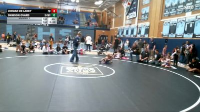 45-46 lbs Round 1 - Jordan De Laney, Peak Wrestling vs Dawson Ovard, RWC - Roy Wrestling Club