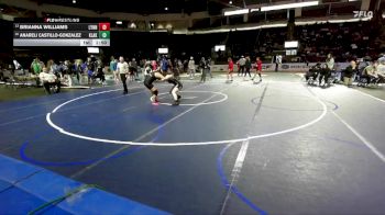 Girls 135 lbs Champ. Round 1 - Brianna Williams, Lynnwood (Girls) vs Anareli Castillo-Gonzalez, Kentlake (Girls)